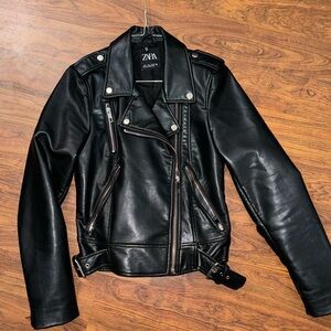 Zara leather coat